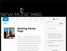 Tablet Screenshot of newmusicmag.com